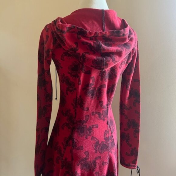 Vintage Betsey Johnson Hearts & Guns Buttons Cardigan/Dress - Picture 5 of 10